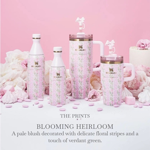 BNIB STANLEY X LOVE SHACK FANCY All Day Slim 20 OZ BLOOMING HEIRLOOM - Picture 5 of 6